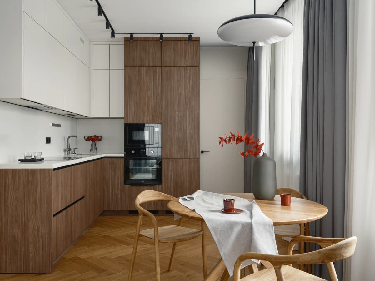 A minimalist apartment designed for comfort and focused work